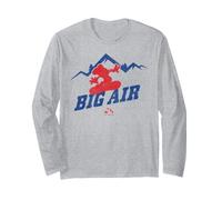 Mickey Mouse Big Air Ski Christmas Long Sleeve T-Shirt