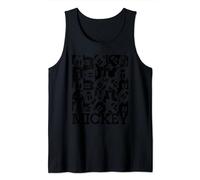 Mickey Mouse Block Grid Tank Top