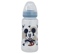 Mickey Mouse Bottle, 12 oz, Silicone Teat, 3 Positions, BPA Free by Stor Brand