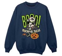 Mickey Mouse Boy's Boo Sweatshirt in Navy | Size: 12-13 Years Mickey Mouse Navy 12-13 Years