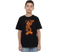 Mickey Mouse Boys Skeleton Unisex Kids T-Shirt, Black, 7-8 Years UK