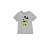 Mickey Mouse Boys Trippy Unisex Kids T-Shirt, Athletic Heather, 5-6 Years UK