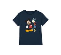 Mickey Mouse Boy's Word Boys T-Shirt Navy | Size: 7-8 Years Mickey Mouse Navy 7-8 Years