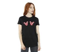 Mickey Mouse Candies Cotton Boyfriend T-Shirt In Black Black M