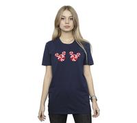 Mickey Mouse Candies Cotton Boyfriend T-Shirt In Navy Navy XXL