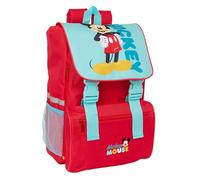 Safta Mickey Mouse Expandable 17.5l 18.5x41x15 Cm Backpack Red