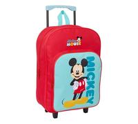 Mickey Mouse Children's Backpack with Compact Trolley Ideal for Children of Different Ages, Comfortable and Versatile, Quality and Strength, 33 x 43 x 15 cm