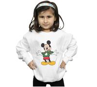 Mickey Mouse Christmas Jumper Stroke Sweatshirt Disney White 12-13 Years