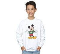 Mickey Mouse Christmas Jumper Stroke Sweatshirt Disney White 9 Years