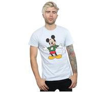 Mickey Mouse Christmas Jumper Stroke T-Shirt Disney Grey XXL