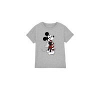 Mickey Mouse Christmas Scarf Kids T-Shirt Light Grey | Size: 7-8 Years Mickey Mouse Light Grey 7-8 Years