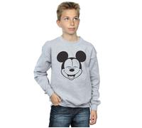 Mickey Mouse Closed Eyes Sweatshirt Disney Grey 5-6 Years