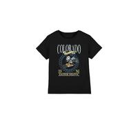 Mickey Mouse Colorado Ski Kids T-Shirt Black | Size: 5-6 Years Mickey Mouse Black 5-6 Years