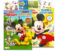 Mickey Mouse Coloring Books for Kids Ages 2-4 - Bundle with Mickey Activity Book with 200+ Stickers Plus Mickey Coloring Pages, More | Mickey Activity Book Toddler