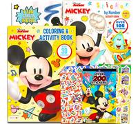 Mickey Mouse Coloring Books for Kids Ages 2-4 - Bundle with Mickey Activity Book with 200+ Stickers Plus Mickey Coloring Pages, More | Mickey Activity Book Toddler