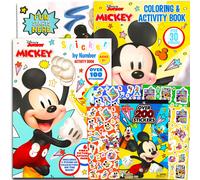 Mickey Mouse Coloring Books for Kids Ages 2-4 - Bundle with Mickey Activity Book with 200+ Stickers Plus Mickey Coloring Pages, More | Mickey Activity Book Toddler