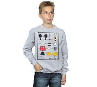 Mickey Mouse Construction Kit Sweatshirt Disney Grey 7-8 Years