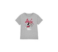Mickey Mouse Cupid Love You Valentine'S Day Kids T-Shirt Light Grey | Size: 12-13 Years Mickey Mouse Light Grey 12-13 Years