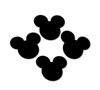 Mickey Mouse Disney Inspired Black Mouse Coaster (4)