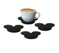 Mickey Mouse Disney Inspired Black Mouse Coaster (6)