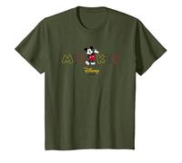 Mickey Mouse Disney Wording T-Shirt, Youth, Olive Green, 2T