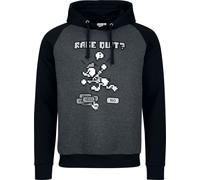 Mickey Mouse Donald Duck - Rage Quit? Hoodie athracite black