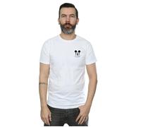 (5XL, White) Disney Mens Mickey Mouse Dont Speak Breast Print T-Shirt