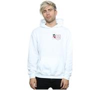 Mickey Mouse Faux Pocket Since 1928 Hoodie Disney White L