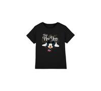 Mickey Mouse Firework New Year Kids T-Shirt Black | Size: 7-8 Years Mickey Mouse Black 7-8 Years