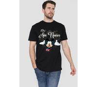 Mickey Mouse Firework New Year Spanish Mens T-Shirt Black Mickey Mouse Black XXL