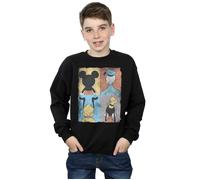 Mickey Mouse Four Backs Sweatshirt Disney Black 5-6 Years