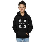Mickey Mouse Four Heads Hoodie Disney Black 5-6 Years