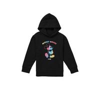 Mickey Mouse Gradient Outline Youth Kids Pull-Over Hoodie, Black Disney Black 9-11 Years