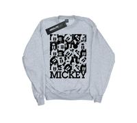 Mickey Mouse Grid Sweatshirt Disney Grey 7-8 Years