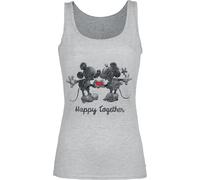Mickey Mouse Happy Together Top mottled grey L