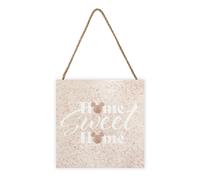 Mickey Mouse Home Sweet Home Wooden Block