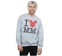 Mickey Mouse I Love Mickey Sweatshirt Disney Grey S