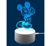 (Mickey Mouse) Kids Xmas Gift 3D Illusion LED Night Light Lamps 7 Changing Colors Table Desk
