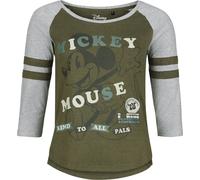 Mickey Mouse Kind to all pals Long-sleeved Top green grey L
