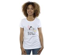 Mickey Mouse King Of The Castle Cotton T-Shirt Disney White M
