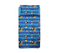Mickey Mouse, King Size Bed Sheet, Bed Set, Top Sheet, Fitted Sheet, Pillowcase, Blue, Disney, 100% Cotton, Official Product