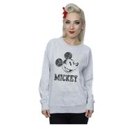 Mickey Mouse Laces Sweatshirt Disney Grey XS
