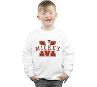 Mickey Mouse Letter Peak Sweatshirt Disney White 7-8 Years