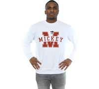 Mickey Mouse Letter Peak Sweatshirt Disney White M