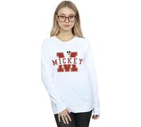 Mickey Mouse Letter Peak Sweatshirt Disney White XXL