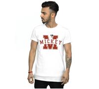 Mickey Mouse Letter Peak T-Shirt Disney White 4XL