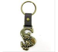 Mickey Mouse Letter S Brass Keyring
