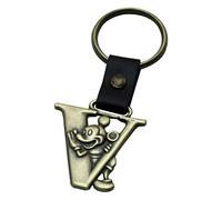 Mickey Mouse Letter V Brass Key Chain by Disney
