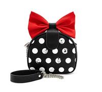 Mickey Mouse Loungefly - Minnie Unisex Shoulder Bag Black-red-White, Faux Leather,