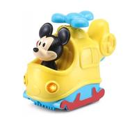 Mickey Mouse Magic Helicopter - Talking, Musical, Luminous - Disney Vehicle for Vtech 1-5 Years - Tuttut Driver + Animal Card